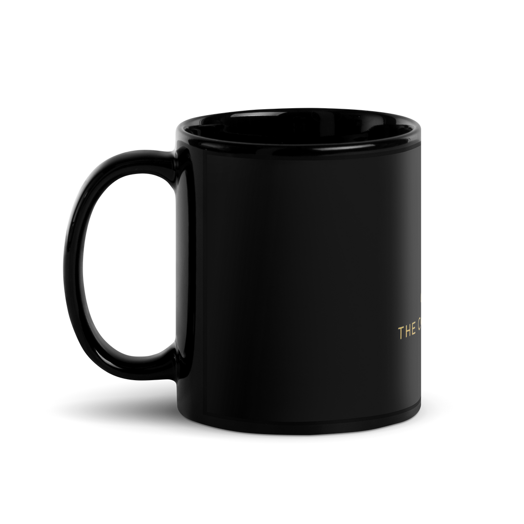 The Coffee Champion Black Glossy Mug