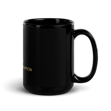 Load image into Gallery viewer, The Coffee Champion Black Glossy Mug
