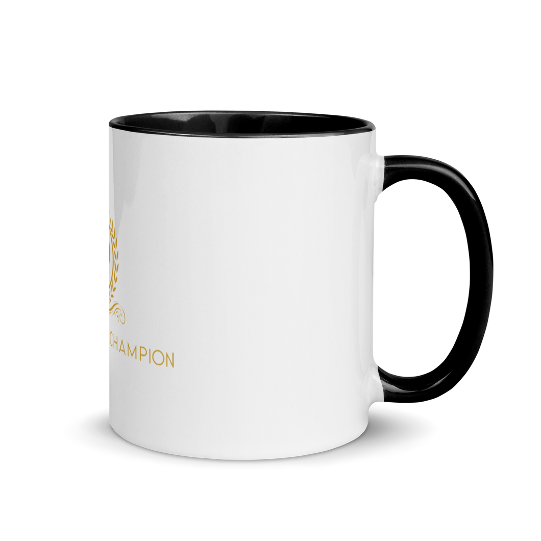 The Coffee Champion Mug with Color Inside